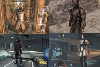 do custom armor and weapon mods for skyrim, fallout 4, starfield, resident evil