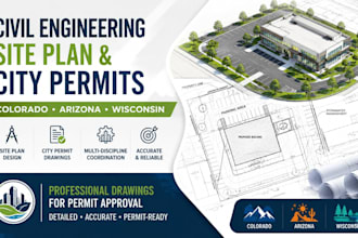 civil engineering site plan city permits drawings in colorado arizona wisconsin
