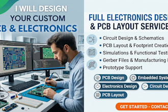design pcb schematics and electronic circuits