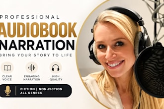 be your female audiobook narrator for acx audible