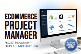 manage your shopify, tiktok shop project
