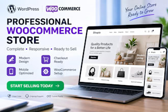 build entire professional eshop, ready to generate income