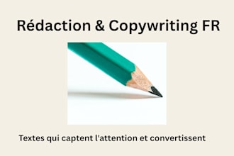 je vais rediger vos textes en francais