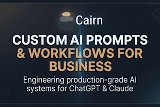 design custom ai prompts and chatgpt workflows for your business