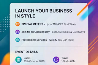 design modern poster, flyer, and event poster