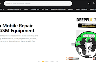 build a mobile repair, electronics or parts ecommerce website