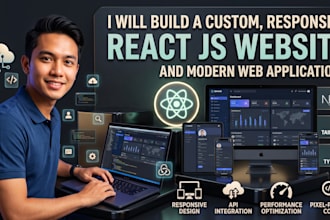 develop a modern react js website