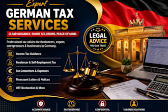 handle your german tax filling, german vat and advice on legal tax solutions