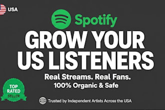 usa spotify streams, USA spotify promotion, USA spotify monthly listeners