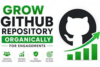 promote github repository organic for growth, engagement