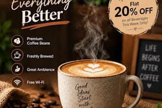 design eye catching ai poster for your business