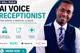 build hipaa ai voice receptionist for dental and medical clinics