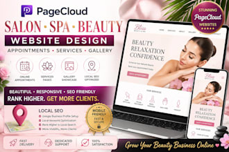 do pagecloud salon spa beauty appointments services gallery local SEO marketing