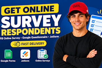 get online survey respondents fill online survey google questionnaire jotform