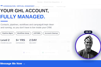 be a gohighlevel virtual assistant for ghl CRM automation ghl virtual assistant