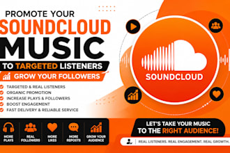 promote your soundcloud music to targeted listeners to grow your followers
