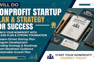 create a nonprofit startup plan,  and funding roadmap