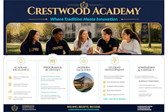 design a professional school and education brochure