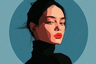 turn your photo into a stunning vector portrait