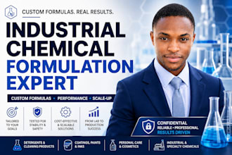 be your industrial chemical formulation and product development chemist