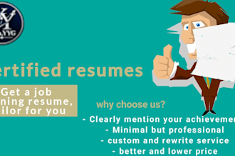 craft a professional resume CV cover letter for your career