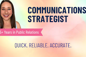 develop a strategic communications plan