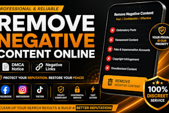 takedown remove harassing defamatory facebook instagram reddit google search