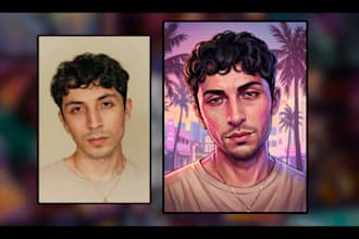 turn your photo into a gta 6 inspired character artwork