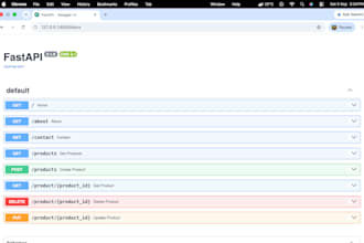 develop a python fastapi rest API
