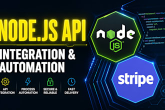 build secure API integration and backend automation in nodejs