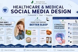 design engaging healthcare and medical social media posts