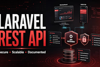 build a secure laravel rest API and backend