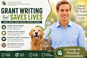 write animal welfare grants animal rescue grants nonprofit grants proposals