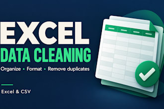 clean and organize your excel data and fix formatting