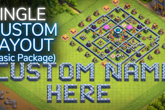 design custom clash of clans bases and aesthetic name layouts
