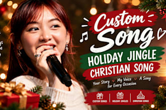 sing your christmas song christian custom song and holiday jingle
