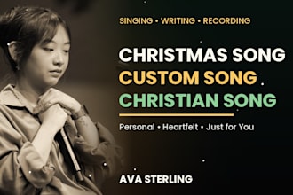 sing your christmas song christian custom song and holiday jingle