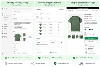 upload products and images to your shopify store
