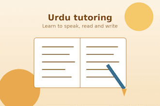 teach you urdu speaking, reading and writing