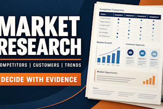 conduct market research, competitor analysis and industry analysis