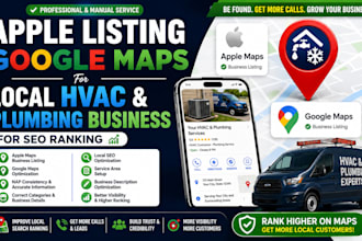 do apple listing google maps for local hvac plumbing business for seo ranking
