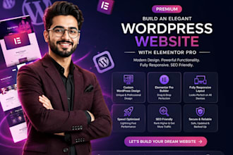 build an elegant wordpress website with elementor pro
