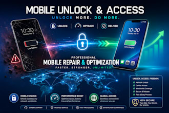 repair, optimization, unlock carrier locked mobile devices phones
