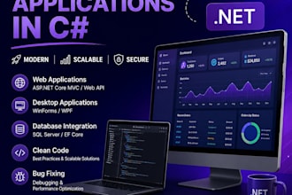 develop dotnet web and desktop applications