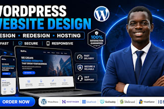 wordpress website design siteground bluehost godaddy hostinger hostgator ionos