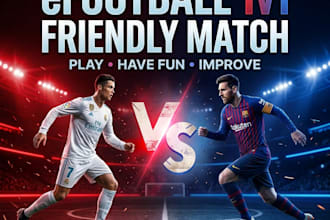 play a fun and friendly efootball 1v1 match with you