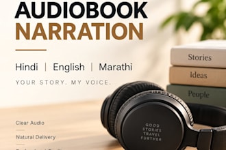 narrate your audiobook in hindi, english or marathi