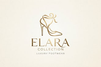 design a stylish and elegant high heels logo