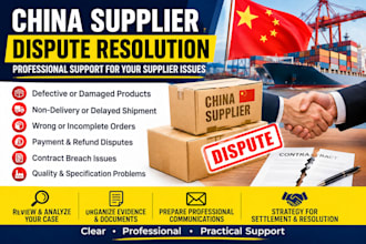 resolve china supplier disputes, alibaba claims and refund requests