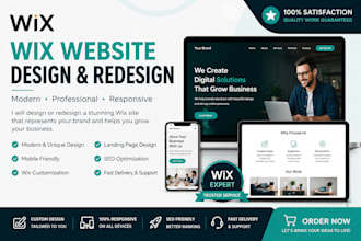design wix or redesign a wix website design or wix online store